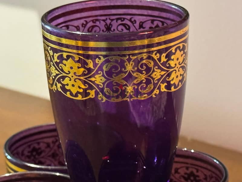 Moroccan-Style Tea Purple Set– Never Used, 6 Bd!! (Pairing Offer Av. ) 1