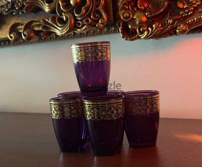 Moroccan-Style Tea Purple Set– Never Used, 6 Bd!! (Pairing Offer Av. ) 10