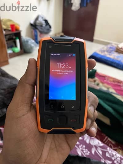 Rugged phone 4g finger lock