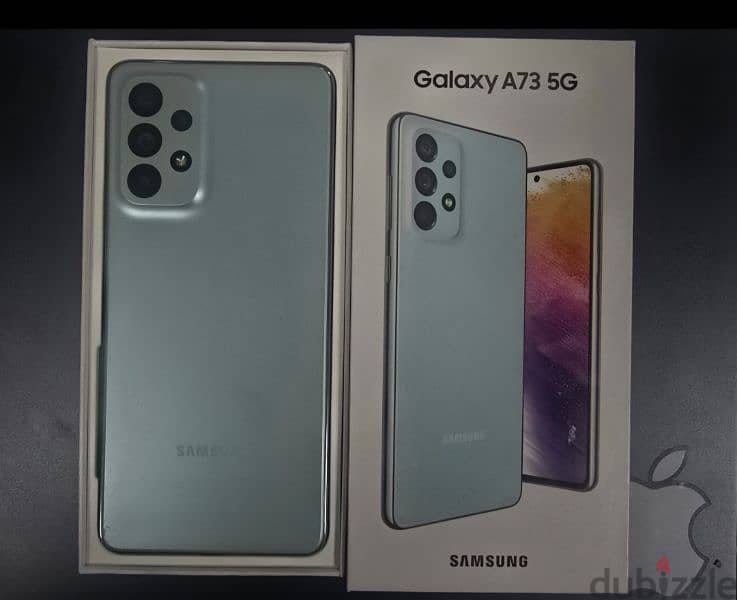 Samsung a73 5g with box 0