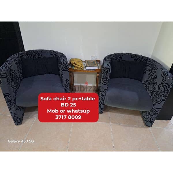 Recliner sofa and other household items for sale with delivery 12