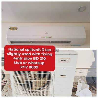 National splitunit 3 ton and other household items for sale