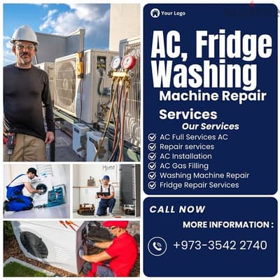 Air conditioner AC fridge repair and washing machine repair