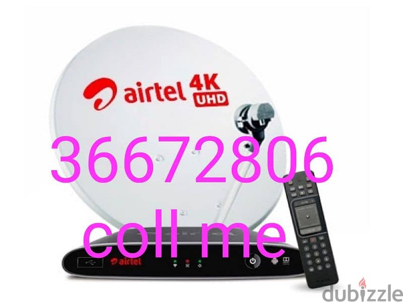 Airtel Dish TV Fix Bahrain any place call me 0