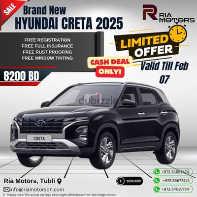 Hyundai Creta 2025 Brand New (Limited Time Offer)