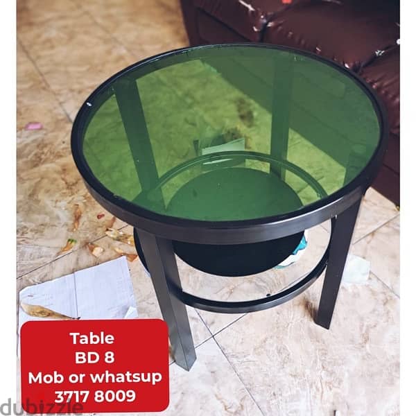 Dinning table with 8 chairs and other household items for sale 10