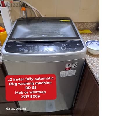 LG washing machine 13kg for sale with delivery contact 37178009