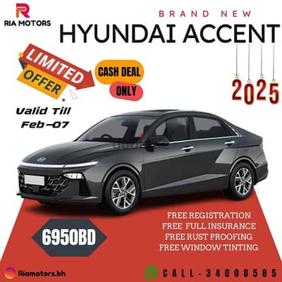 Brand New Hyundai Accent 2025 Model/Available/special price