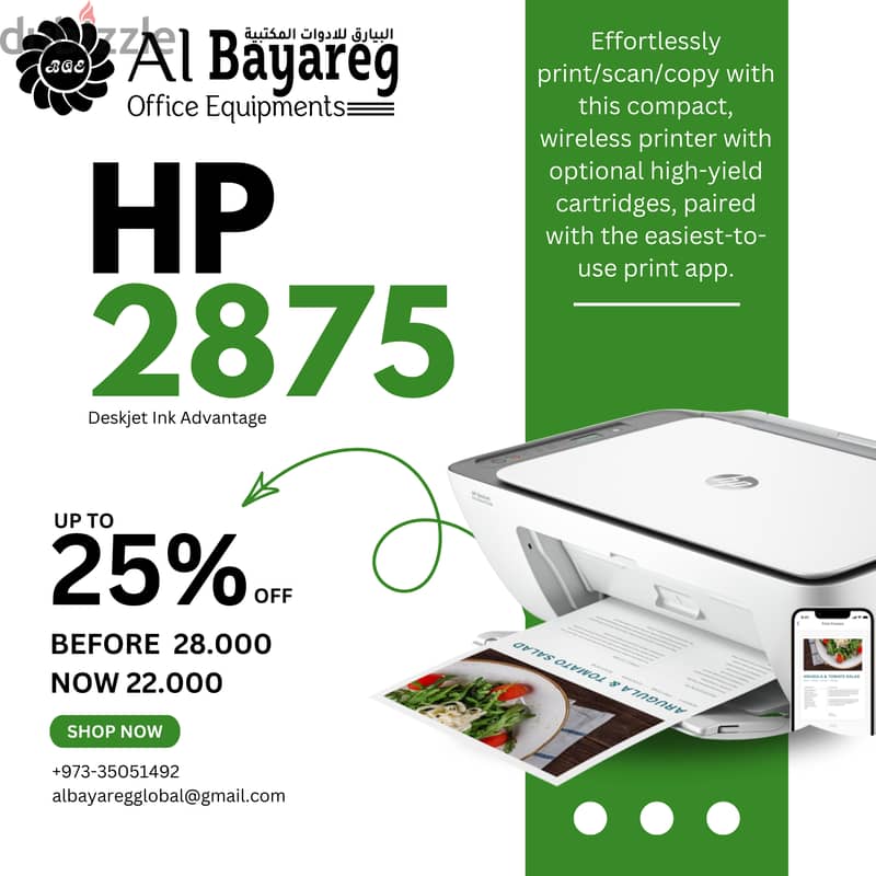 Maximize Productivity with the HP 2875: Now Up to 25% Off! 0