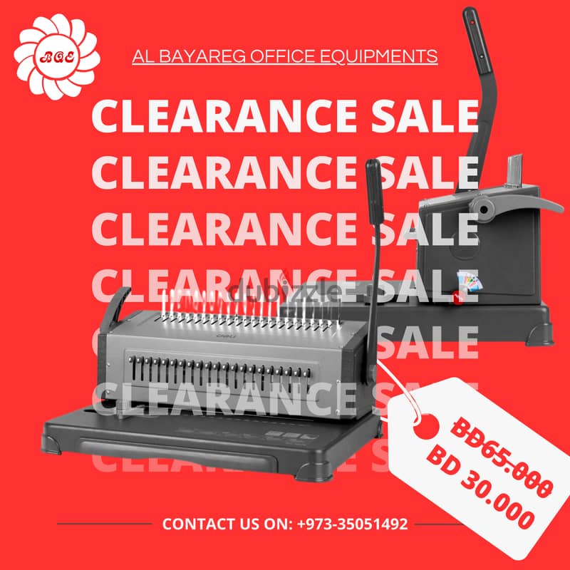 Clearance Sale: Deli-3874 Comb Binding Machine - Only BD 30.000! 0