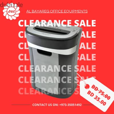 Clearance Sale: Atlas CC1541 Shredder Machine – Only BD 35.000!