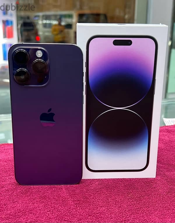 iPhone 14 Pro max 256 GB internal memory purple colour battery 0