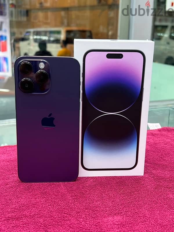 iPhone 14 Pro max 256 GB internal memory purple colour battery 2