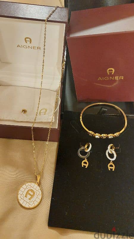 Aigner Necklace, Earrings and Bangle 1