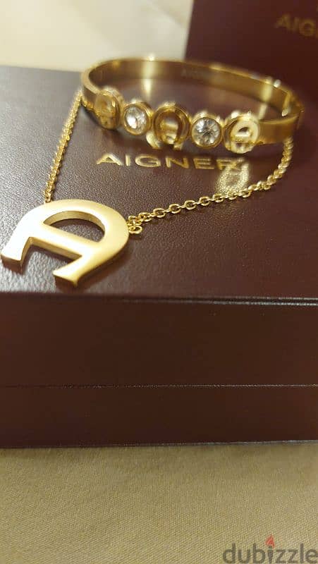 Aigner Necklace and Bangle 1