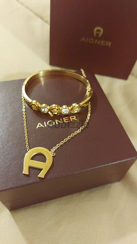 Aigner Necklace and Bangle 2