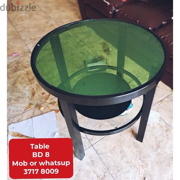 Dinning table with 8 chairs and other household items for sale 8