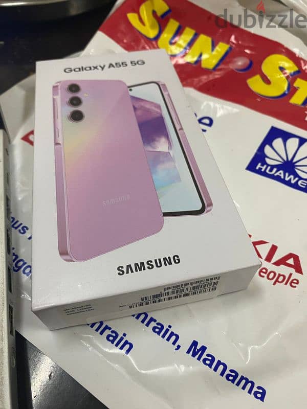 Samsung A55 AwesomeLilac color 12 gb > 256 gb memory only 5 days used 8