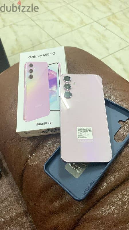 Samsung A55 AwesomeLilac color 12 gb > 256 gb memory only 5 days used 10