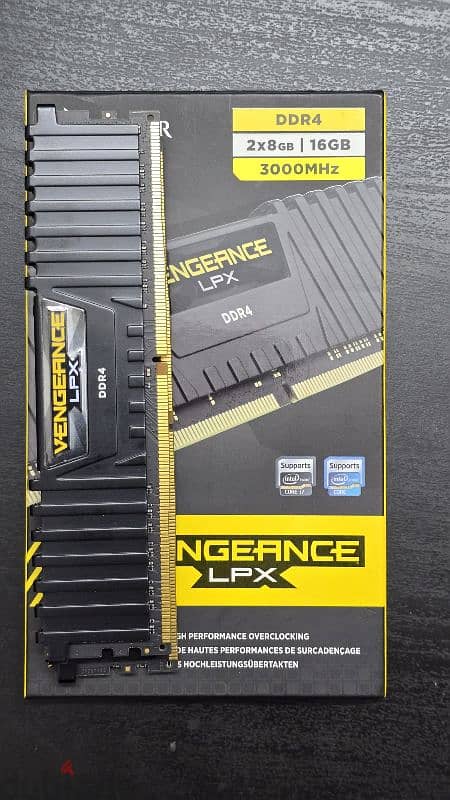 CORSAIR VENGEANCE RAM (8×2) 16GB 3000MHz 0