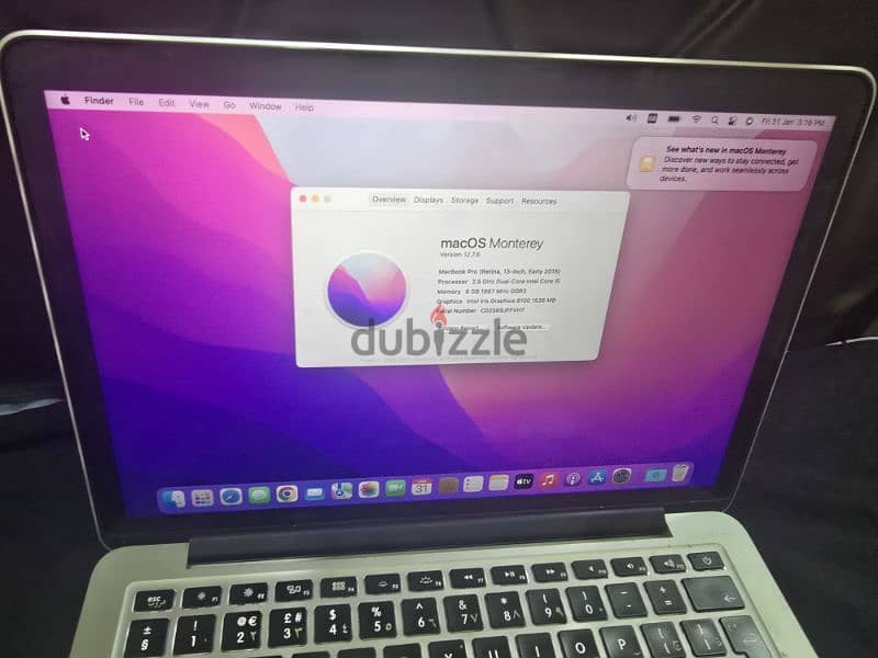 macbook pro 13 inches core i5 2015 3