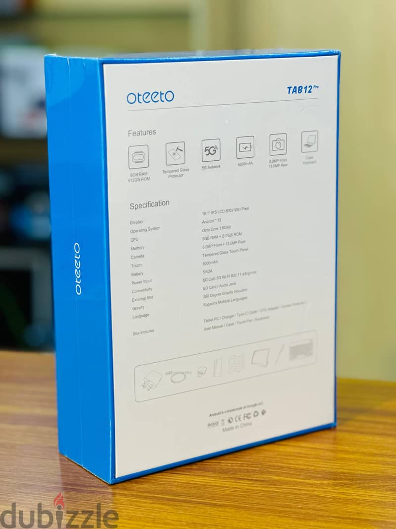 OTEETO TAB 12pro 5G -  8GB / 512GB( BRAND NEW ) 3