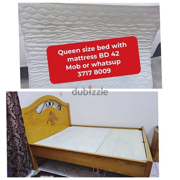 Doble bed and other household items for sale contact 37178009 5