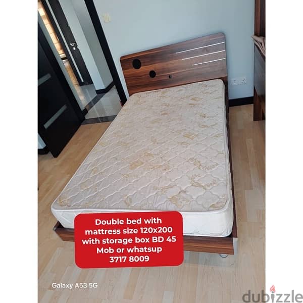 Doble bed and other household items for sale contact 37178009 12