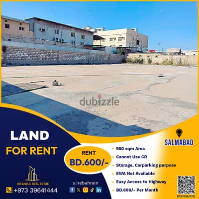 Land for rent in Salmabad Near Main Road BD. 600/-per month