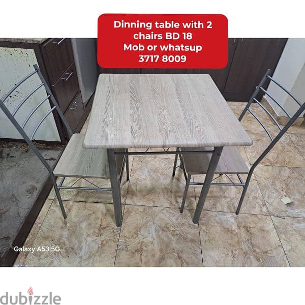 Dinning table 6 chairs and other household items4sale with delivery 1