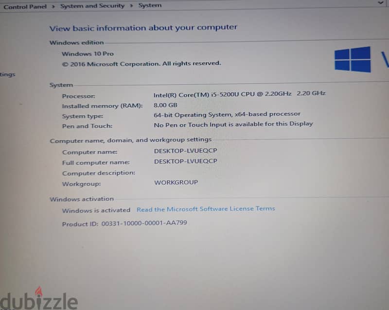 Hello i want to sale hp laptop very slim core i5 8gb ram hard dic 1 tb 4