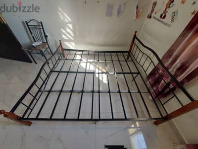 King size metal cot/bed for sale