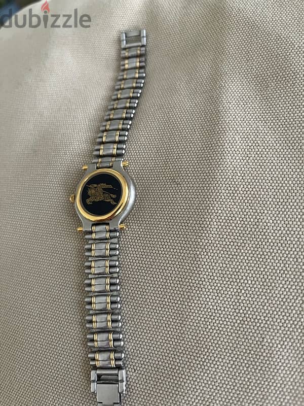 authentic 18k gold plated Burberry watch 2