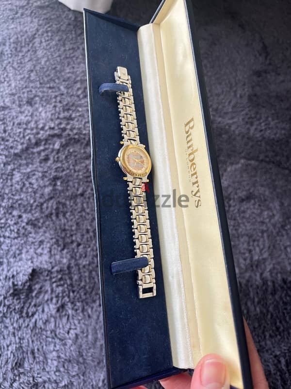 authentic 18k gold plated Burberry watch 6