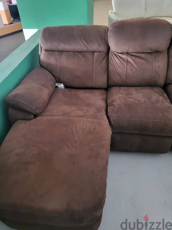 L SHAPE RECLINER PURE LEATHER SOFA 1