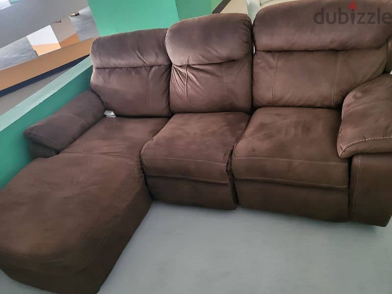 L SHAPE RECLINER PURE LEATHER SOFA 2