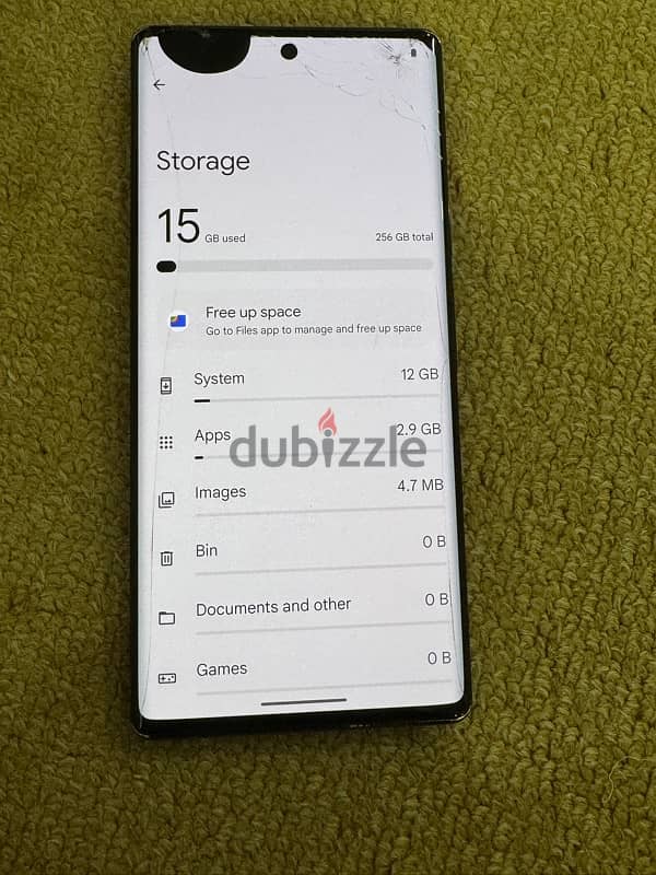 Google Pixel 6 Pro  | 12GB RAM | 256GB display crack 2