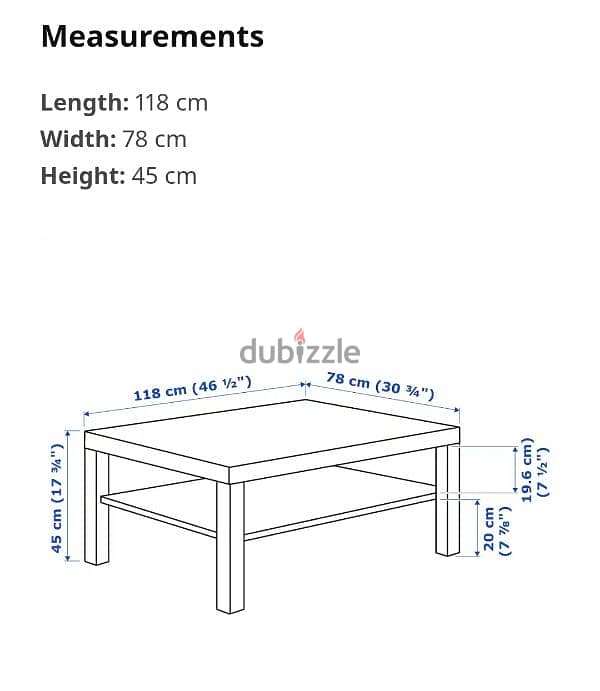 Ikea Coffee Table New Condition 1