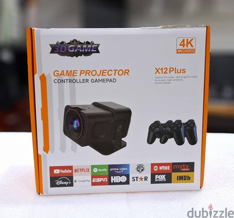 New 4K Gaming Smart Projector Android WIFI (20000+ Games) 150" Screen 2