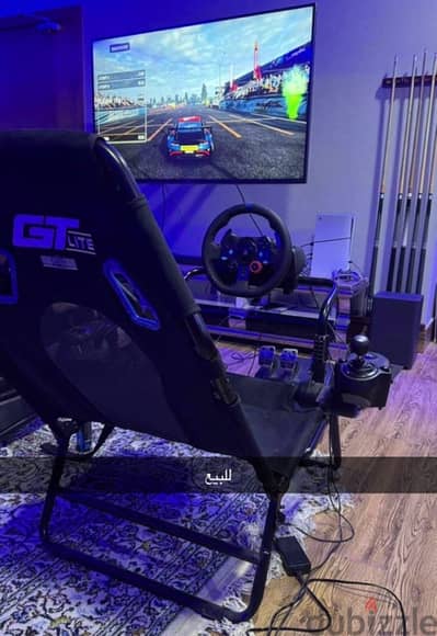 Logitech G29 drive force + GT lite simulator cockpit