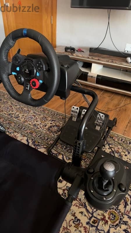 Logitech G29 drive force + GT lite simulator cockpit 6