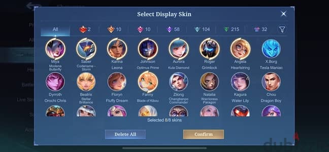 Mobile Legend Luxury Account For sale