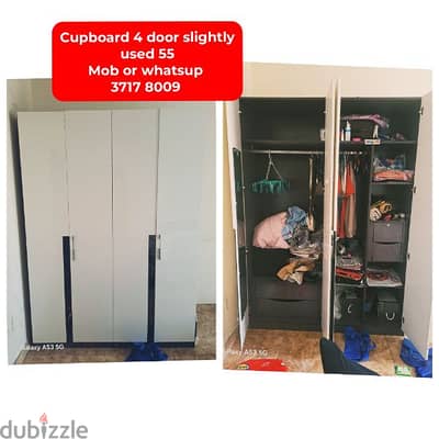 cupboard 4 door and other household items for sale with delivery