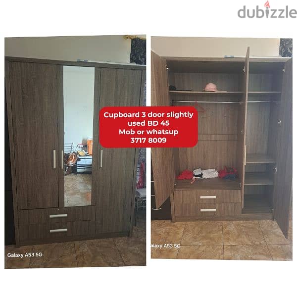 cupboard 4 door and other household items for sale with delivery 15