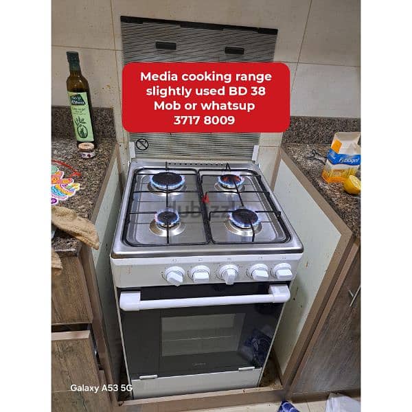 Media cooking range and other household items for sale with delivery 0