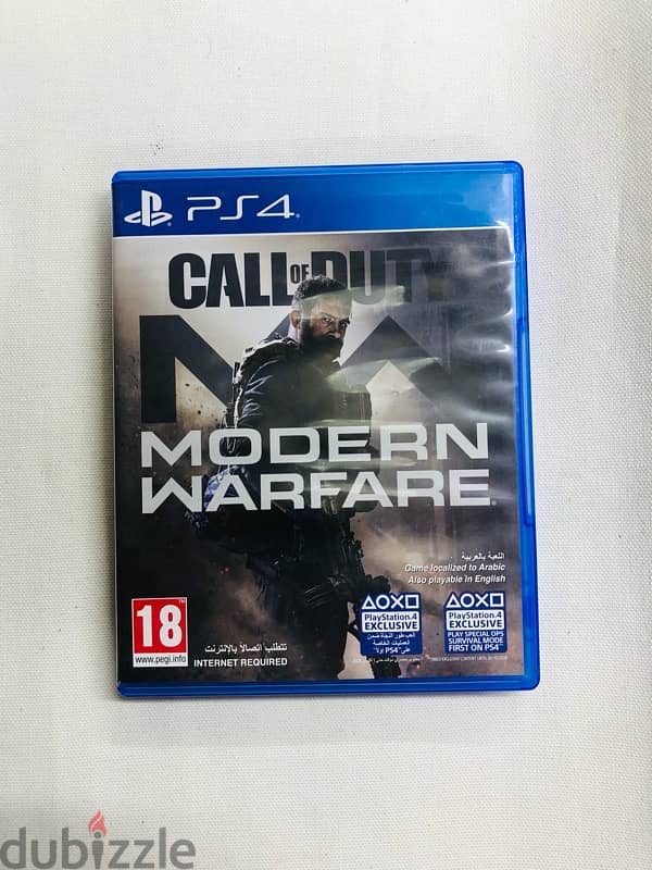 ps4 used call of duty modern warfare for sale mind condition 0