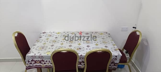 six seater wooden dinning table