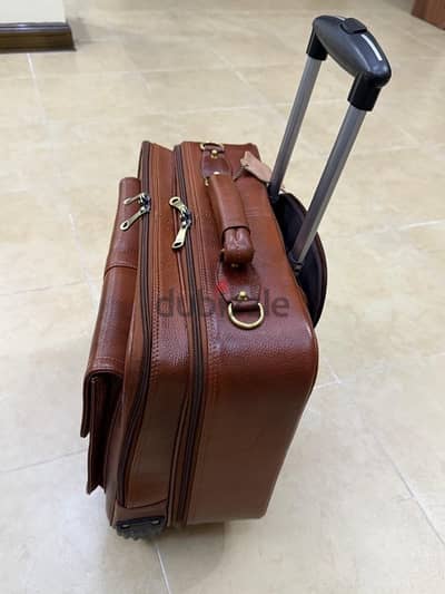 Genuine Leather Laptop Travel Bag