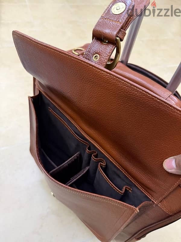 Genuine Leather Laptop Travel Bag 3