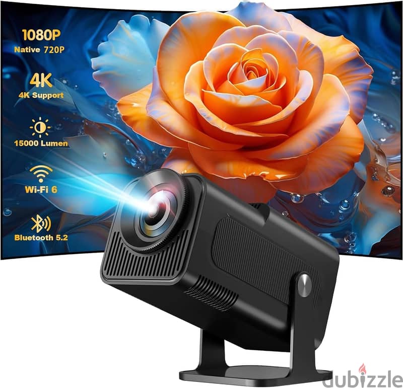 4K Gaming Smart Android Wi-Fi Projector With 2 Joystick 150"Big Screen 1